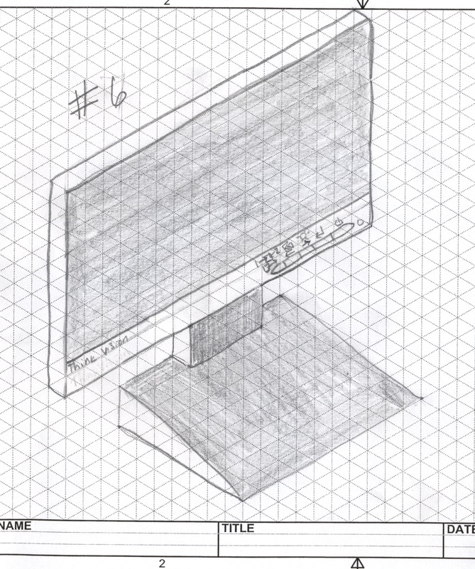 Easy Unit 2 Technical Sketching And Drawing Test with Pencil